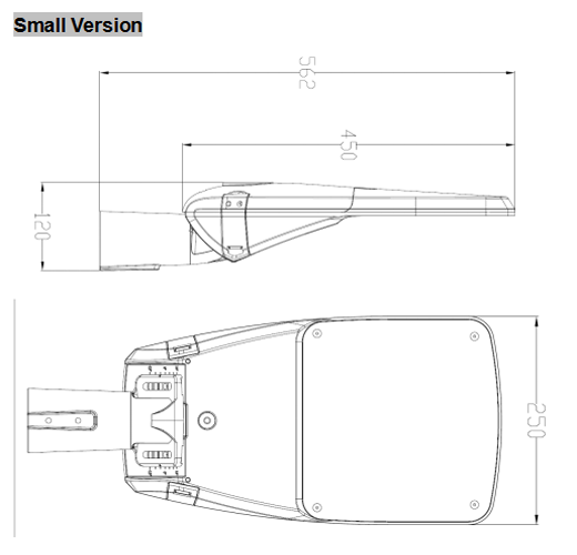 smd 60w high lumen street light