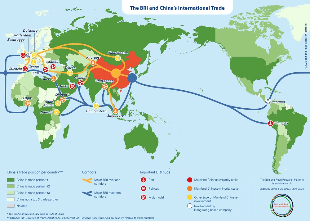 LED street lights for road lighting infrastructure construction, silk road, belt and road, bri